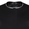 A smart coat with detachable diamond collar design - front view.