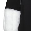 Coatally The Courageally Detail White Faux Fur Sleeve