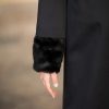 Coatally The Powerfulally Detail Black Collar Fur